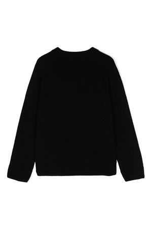 maglione in lana nero BALMAIN PARIS KIDS | BV9B00Z2409930AV